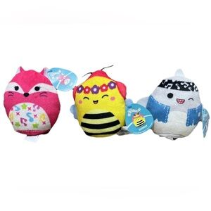 Lot Of 3 Gordon + Sunny + FiFi Squishmallows McDonald’s 2023 Plush Toys Unused